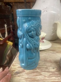Vintage mermaids Hawaiian tiki mug