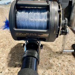 Rod And Reel Combo Penn Stroker Paired With Shimano TLD25