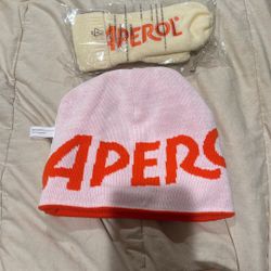 Aperol Beanie and Mittens