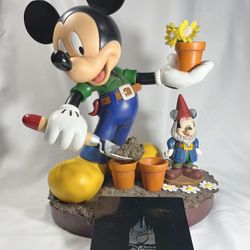 The Art of Disney Theme Parks Gardening Mickey by Randy Noble Limited Edition