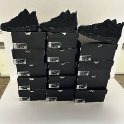BRAND NEW JORDAN 4 “BLACK CAT” FOR SALE!!! GS SIZES 5.5, 6, & 7 $245 MEN SIZES 7.5, 12, & 13 $350