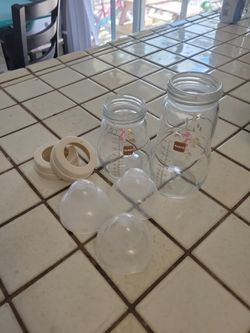 Baby glass bottles 9oz 6oz MAM European brand baby bottles 2 glass bottles for babies used