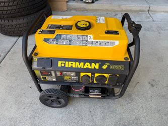 Firman 4550 generator I bought storage unit and found it there so comes with remote start pulling cord but needs carburetor cleaned asking $300 thanks