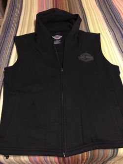 Harley Davidson material lady vest- size “medium” brand new