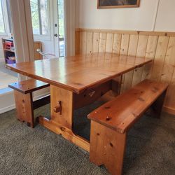 Dining Table And Benches