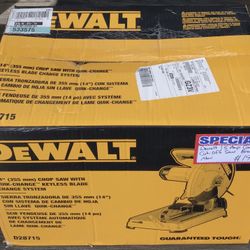 Dewalt 15 Amp Corded 14” Cut-Off Saw Brand New 