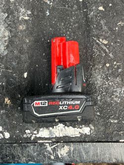 milwaukee m12 4.0 battery