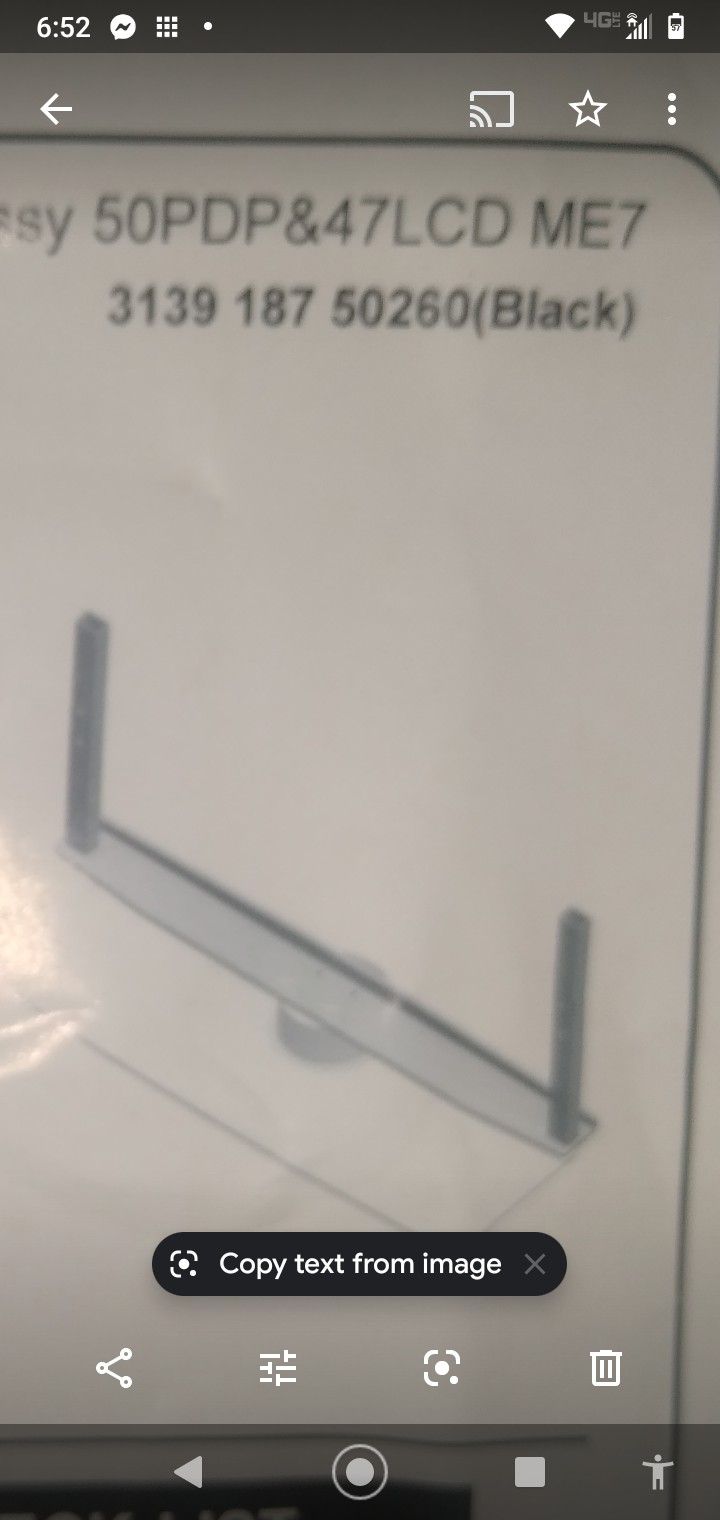 Phillips tv stand assembly new and sealed for a 50-in TV