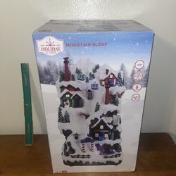 Holiday Time 2025 Mountain Scene / Music & Lights 