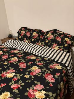 Floral Duvet Cover And Duvet Queen Size