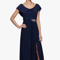 Alex Evenings  Mother  Of The Bride Navy Blue
