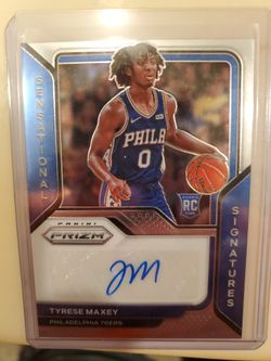 Tyrese Maxey Rookie Auto 