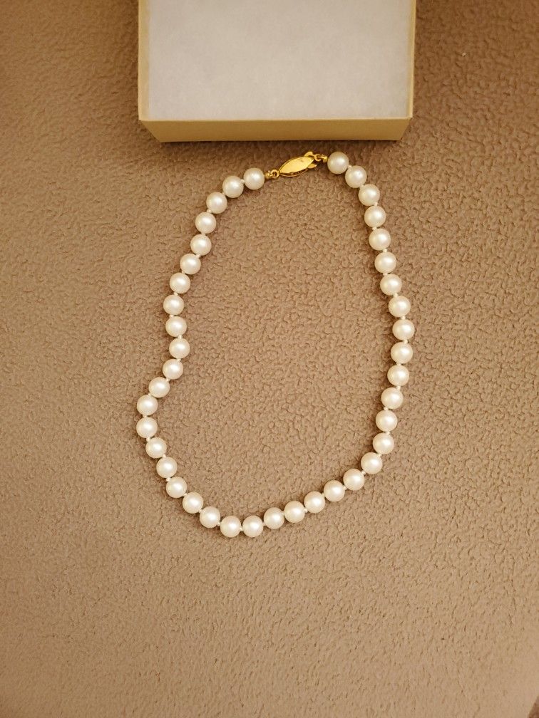Faux Pearl Necklace