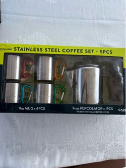 Alpinemountain stainless steel coffee set