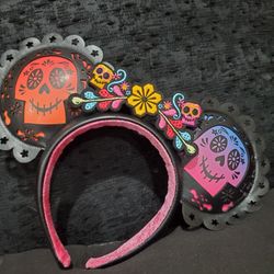 Coco Dia De Los Muertos Minnie Ears Disneyland