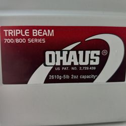 OHAUS 700 800 Series Triple Beam Balance