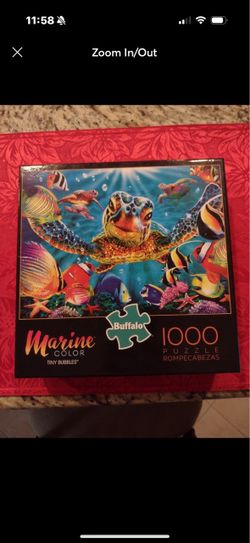1000 piece, snap tight puzzle, Marine Color, "Tiny Bubbles".