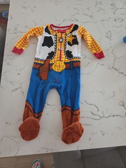 DISNEY TOY STORY WOODY ONEIES SZ 9-12 SEE DESCRIPTION