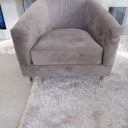 Modern Velvet Accent Chair