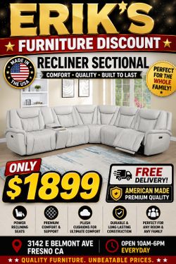 New sectional recliner