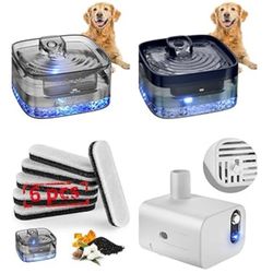 Pet Water Fountain 256oz/2Gallon/8L, Large Automatic Pet Water Dispenser