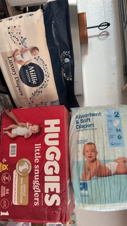 Diapers size 1 and 2