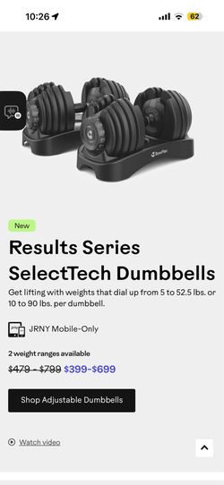 bowflex adjustable weights -heavy dumbells