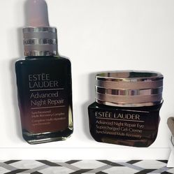 Estee Lauder Advanced Night Repair Serum For Face And Advanced Night Repair Serum For Eye.