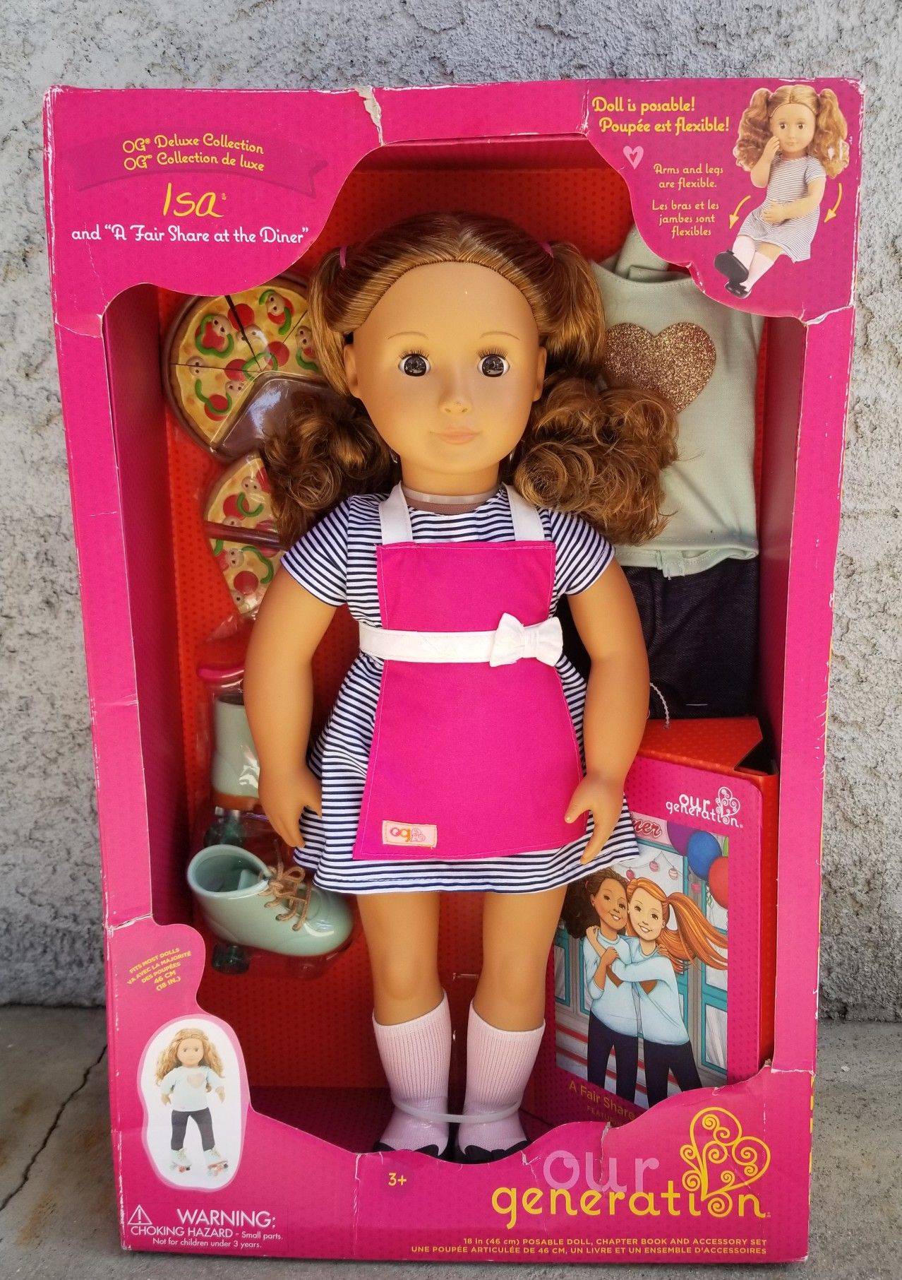Our Generation Dolls Isa 18" Deluxe Doll Book