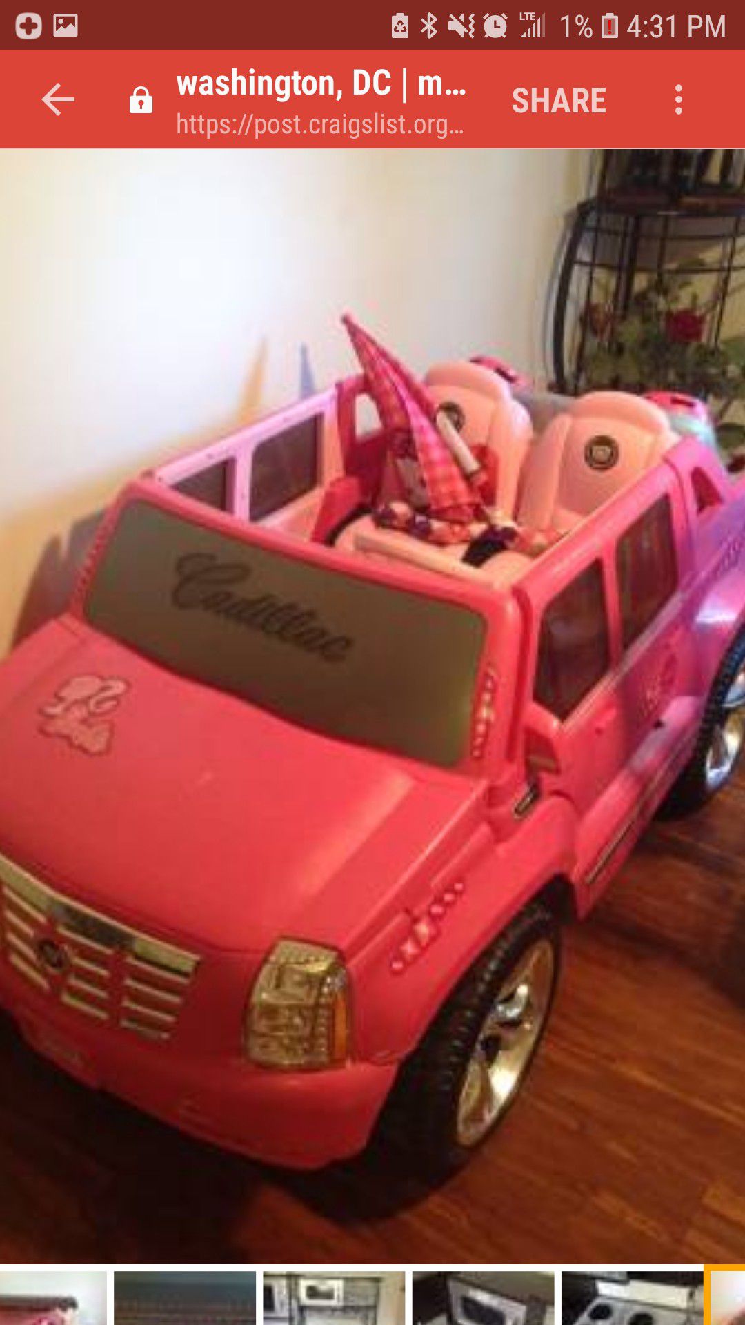 Barbie Cadillac Truck