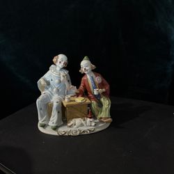 Vintage Clown Statue 