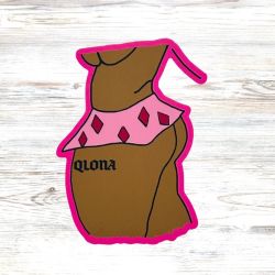 Karol G and Peso Pluma  Qlona Sticker 