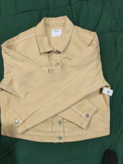 Light yellow jean jacket (Size L)