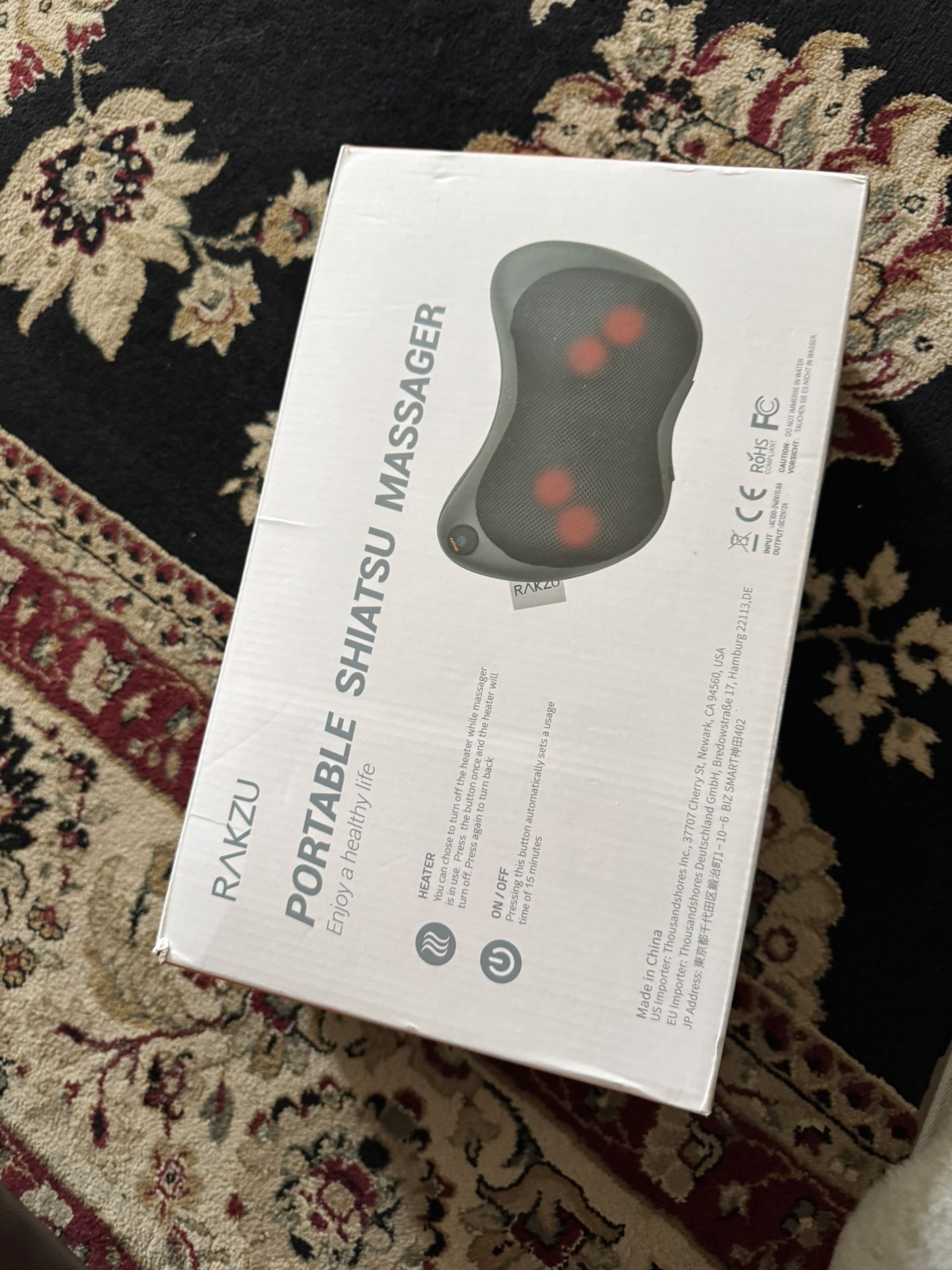 pro shiatsu portable massager