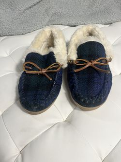 J Crew Plaid Moccasins Size 6