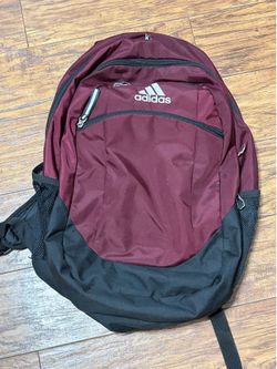 Burgundy Adidas backpack