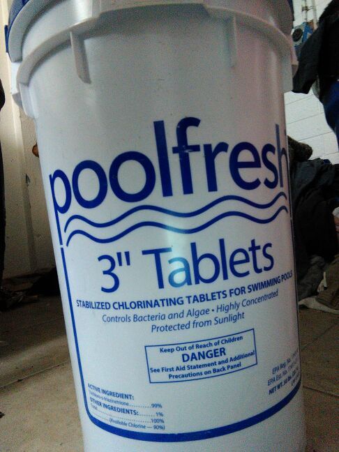 Pool fresh 3" chlorinating tablets