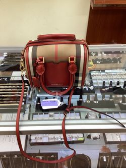 Burberry Haymarket Check Alchester Bowling Bag