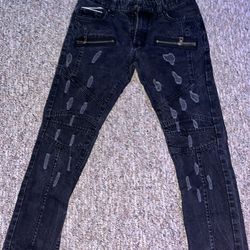 Focus black ripped Jeans