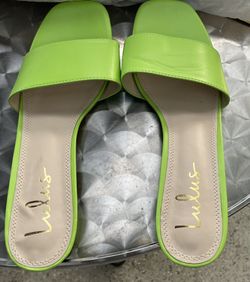 Janiya Lime Green High Heel Sandals by lulus size 10