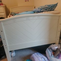 Twin beds including matchless nightstand dresser
