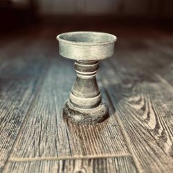 New Rustic Pillar Candle Farmhouse Candlestick Holder