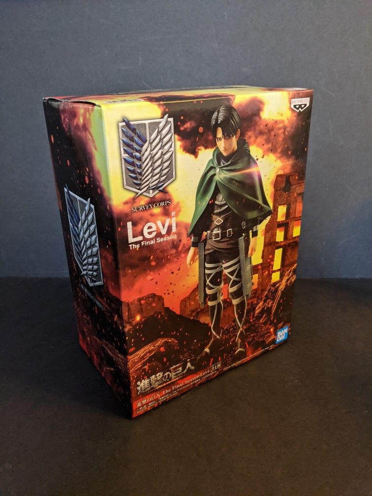 Banpresto Attack On Titan Levi Figure, Statue New