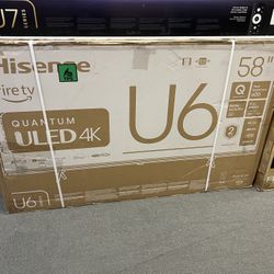 Hisense 58” U6 Fire Tv 