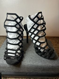 Black Strappy Heels