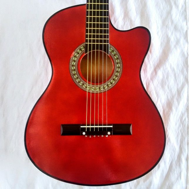 NEW IN BOX! Beautiful Acoustic / Classical Guitar with Soft Case / Gig Bag, Strap, and More!