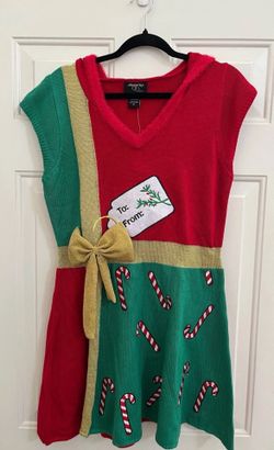 Christmas Ugly Sweater, Elf Dress NWT