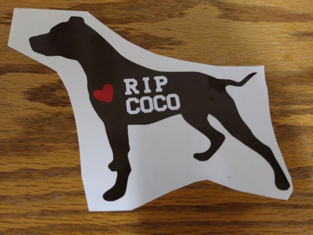 Pet Memorial Vinyl Decal