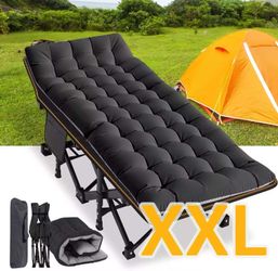 NAIZEA Oversized XXL Folding Camping Cot Military Cot For Adult