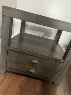 Glass Side Table 